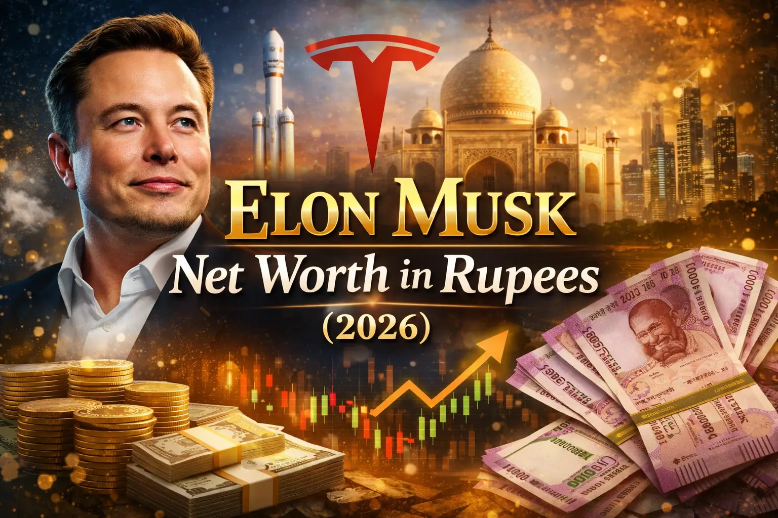 elon musk net worth in rupees