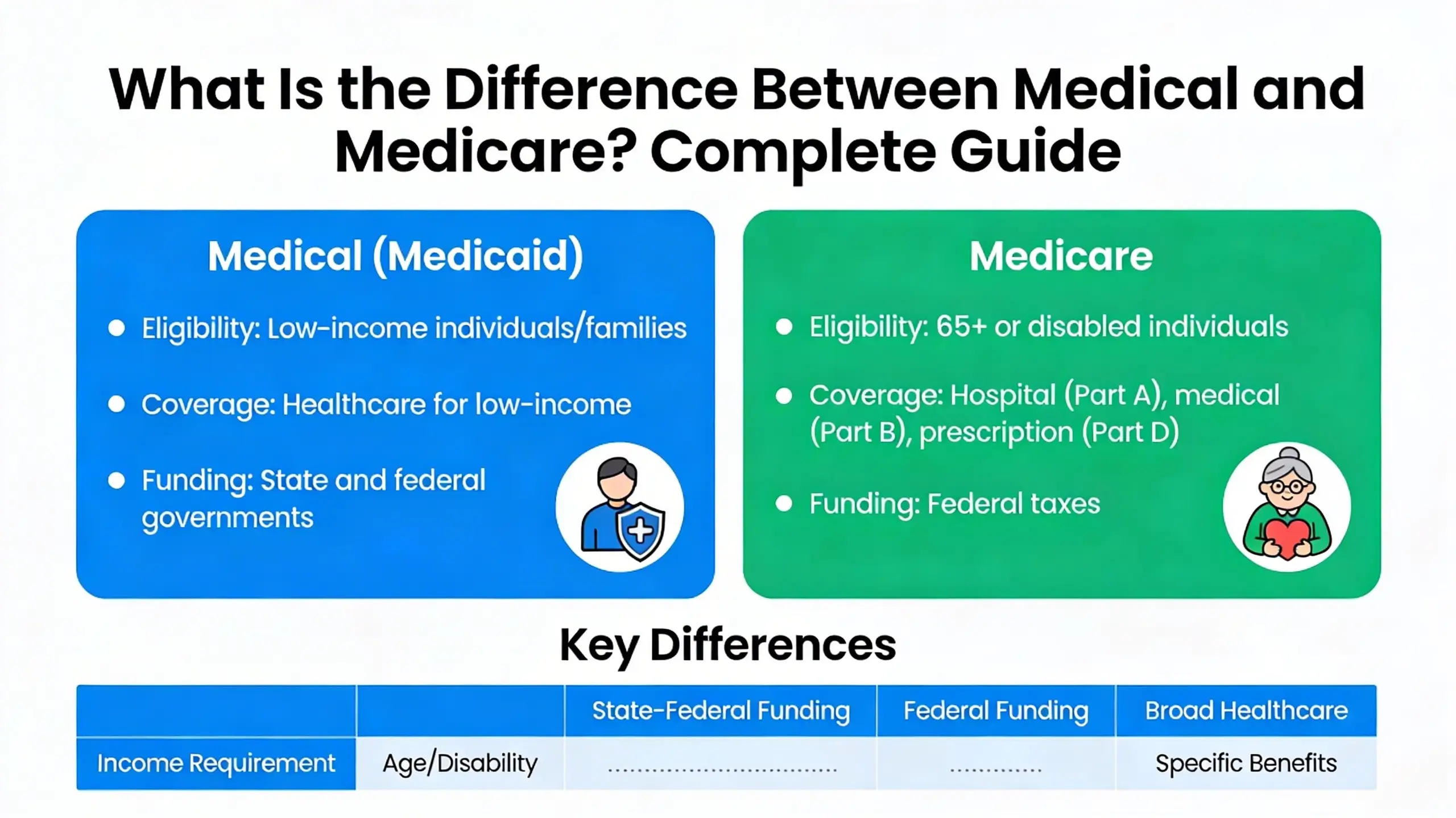 what is the difference between medical and medicare
